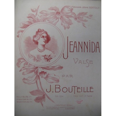BOUTEILLE J. Jeannida Piano XIXe