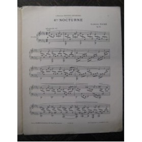 FAURÉ Gabriel Nocturne No 6 Piano 1918