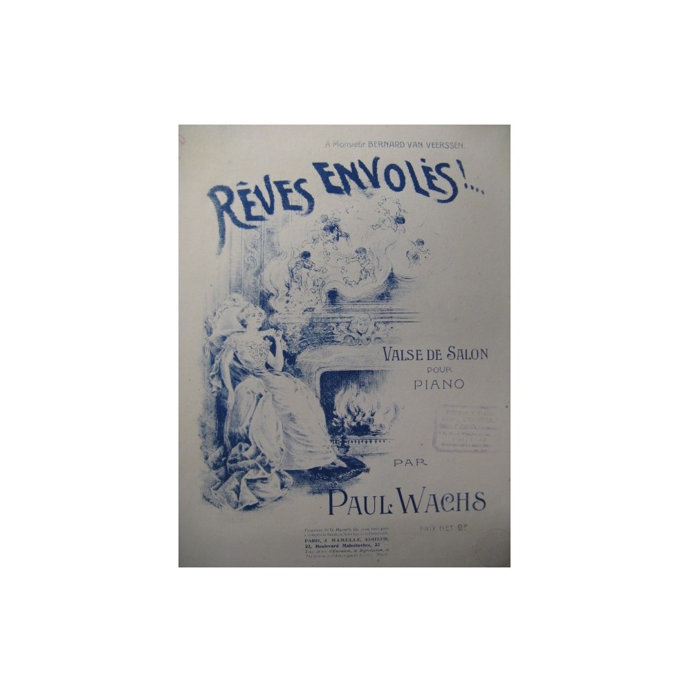 WACHS Paul Rêves Envolés Piano 1928