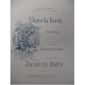 BRÈS Jacques Dans la Forêt Chant Piano
