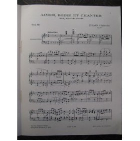STRAUSS Johann 10 Valses célèbres Piano 1947