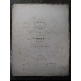 DE BERIOT Charles Concerto No 1 Piano Violon 1850
