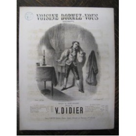 DIDIER V. Voisine Dormez-vous Chant Piano ca1850