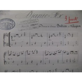 BULTIAU & CHAGNON Djanic-Fox Accordéon Manuscrit