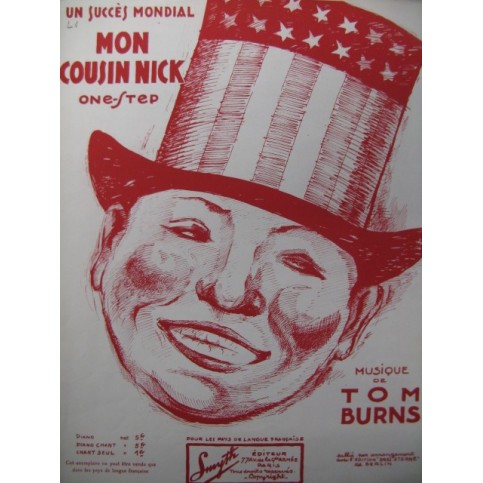 BURNS Tom Mon cousin Nick Piano 1924