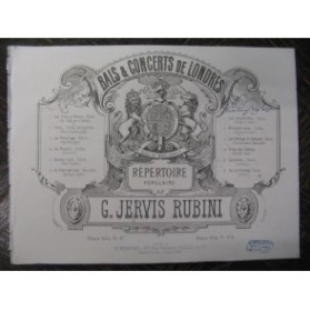 JERVIS RUBINI G. Les Filles d'Albion Piano 1883