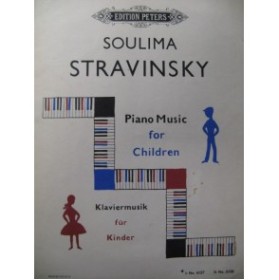 STRAVINSKY Soulima Piano Music for Children Piano