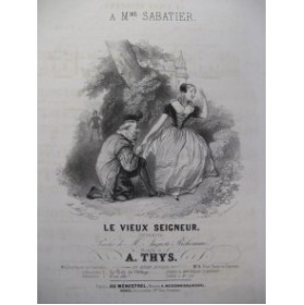 THYS A. Le Vieux Seigneur Chant Piano 1840