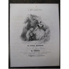 THYS A. Le Vieux Seigneur Chant Piano 1840
