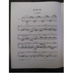 AUBERT G. Elégie Pousthomis Piano 1908