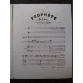 MEYERBEER G. Le Prophète No 6 Le Songe Chant Piano 1850