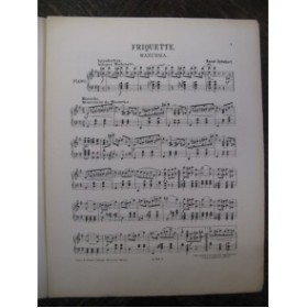 SCHUBERT Raoul Friquette Piano 1900