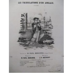 MEURIOT J. P. les Tribulations d'un Anglais Chant Piano ca1850
