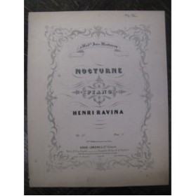 RAVINA Henri Nocturne Piano XIXe