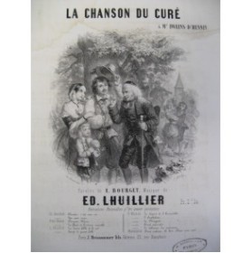 LHUILLIER Edmond La Chanson du Curé Chant Piano 1838