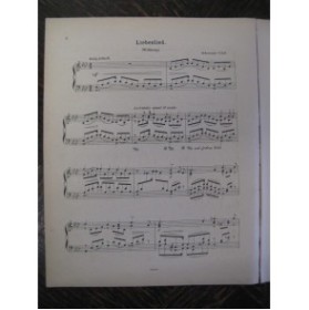 LISZT Franz Liebeslied de Schumann Piano 1893