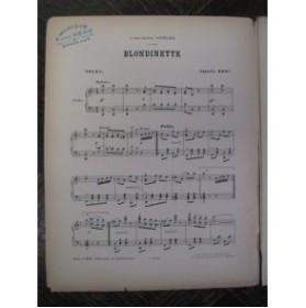 BOSC Auguste Blondinette Burret Piano XIXe
