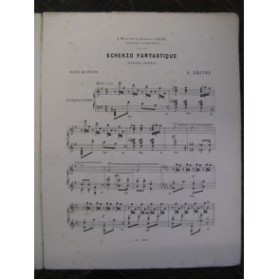 ARONE A. Scherzo Fantastique Piano 1887