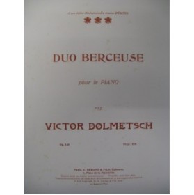 DOLMETSCH Victor Duo Berceuse Piano 1901
