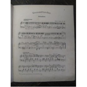 LANGER Gustav Grossmütterchen Piano XIXe