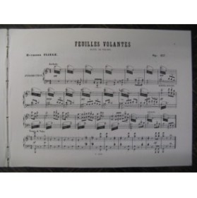 FLIEGE Hermann Feuilles Volantes Piano XIXe