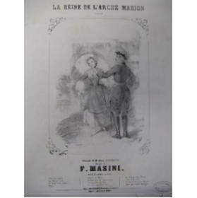 MASINI F. La Reine de l'Arche Marion Chant Piano ca1840