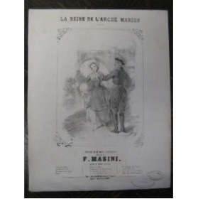 MASINI F. La Reine de l'Arche Marion Chant Piano ca1840