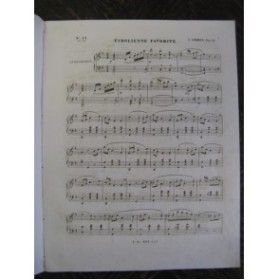CZERNY Charles Tyrolienne Favorite Piano 1844