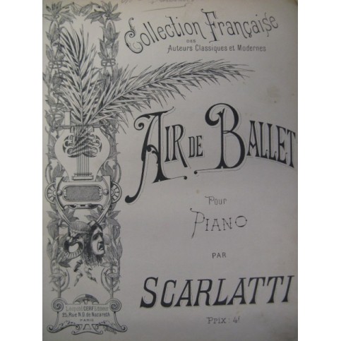 SCARLATTI D. Air de Ballet Piano XIXe