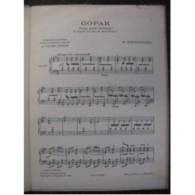 MOUSSORGSKY M. Gopak Piano 1936