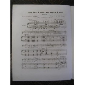 CLAPISSON L. Mon âme à Dieu Chant Piano 1840