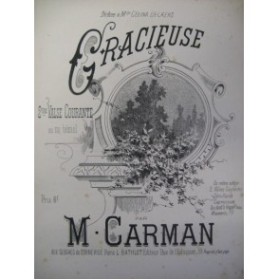 CARMAN Marius Gracieuse Piano XIXe