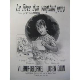 COLLIN Lucien Le Rêve d'un 28 Jours Chant Piano XIXe