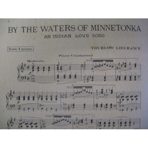 LIEURANCE Thurlow By The Waters of Minnetonka Orchestre