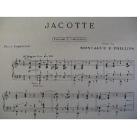 MONTAGUE PHILLIPS Jacotte Orchestre 1928