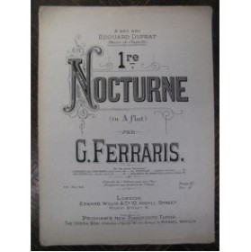 FERRARIS G. Nocturne No 1 Piano XIXe