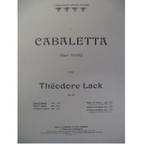 LACK Théodore Cabaletta Piano 1884