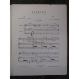 MASSENET Jules Chérubin No 9 Chant Piano 1905