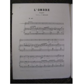 DE FLOTOW F. L'Ombre No 14 Chant Piano ca1870