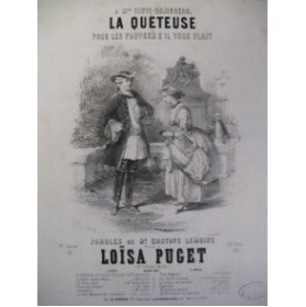 PUGET Loïsa La Quêteuse Chant Piano 1847