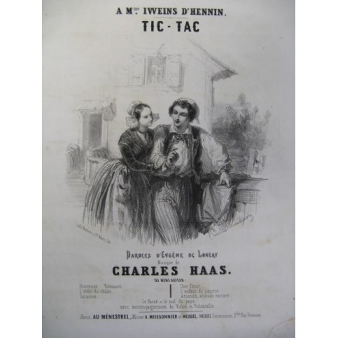 HAAS Charles Tic Tac Chant Piano ca1850