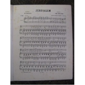 GOUNOD Charles Jerusalem ! Chant Piano 1870