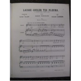 LASSEN Edouard Laisse Couler Chant Piano 1885