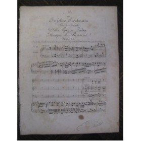 ROSSINI G. Infelice Sventurata Chant Piano ca1820