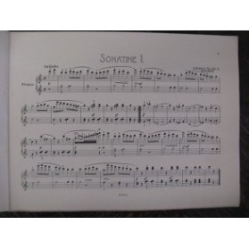 DIABELLI A. Sonatines Piano 4 mains