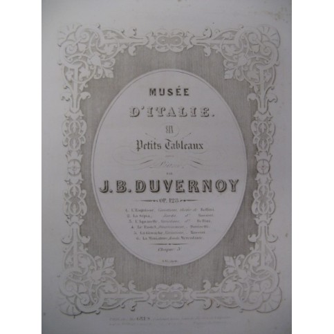 DUVERNOY J. B. L'Aquarelle Piano 1843