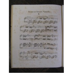 LUZZATTO F. Recueil de Pensées Musicales II Piano 1881