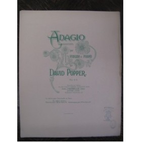 POPPER David Adagio Violon Piano 1877