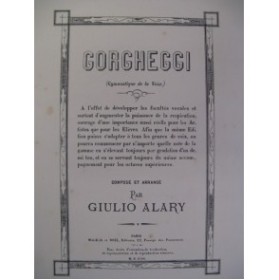 ALARY Giulio Gorgheggi Chant Piano 1891