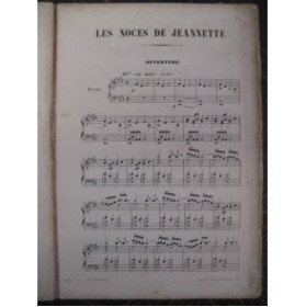 MASSÉ Victor Les Noces de Jeannette Opéra Chant Piano 1860